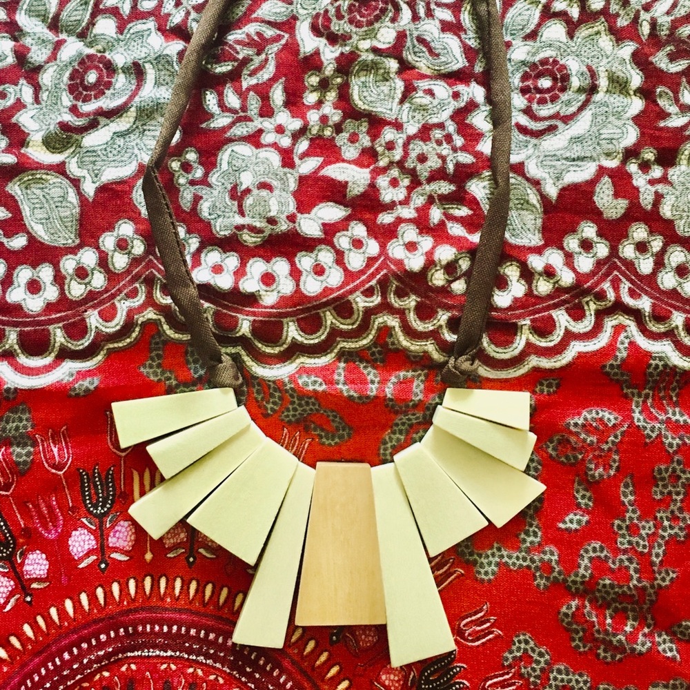 Handmade Wood Toggle Necklace